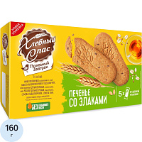 Печенье сдобное Хлебный Спас Полезный завтрак со злаками 160 г фото Печенье сдобное Хлебный Спас Полезный завтрак со злаками 160 г