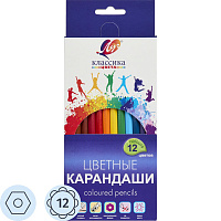 Карандаши цветные Луч Классика 12 карандашей 12 цветов шестигранные фото Карандаши цветные Луч Классика 12 карандашей 12 цветов шестигранные