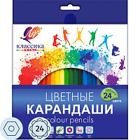 Карандаши цветные Луч Классика 24 цвета шестигранные фото Карандаши цветные Луч Классика 24 цвета шестигранные