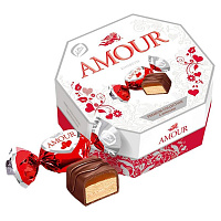 Конфеты глазированные KONTI "Amour" из мягкой нуги и карамели, 150 г, 17322 фото Конфеты глазированные KONTI "Amour" из мягкой нуги и карамели, 150 г, 17322