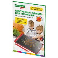Электронный планшет для рисования диагональ 8,5 дюймов, 14,6х22,7 см, ЦВЕТНОЙ, BRAUBERG KIDS фото Электронный планшет для рисования диагональ 8,5 дюймов, 14,6х22,7 см, ЦВЕТНОЙ, BRAUBERG KIDS
