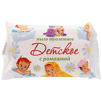 Мыло туалетное ММЗ "Стандарт. Детское с ромашкой", флоу-пак, 90г фото Мыло туалетное ММЗ "Стандарт. Детское с ромашкой", флоу-пак, 90г