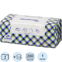 Полотенца бумажные листовые Luscan PROFESSIONAL H3 V-сложение (ZZ) 2-слойные белые 200листов фото Полотенца бумажные листовые Luscan PROFESSIONAL H3 V-сложение (ZZ) 2-слойные белые 200листов