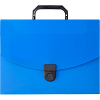 Папка-портфель пластиковая Attache A4 синяя (31.7х24 см, 1 отделение) фото Папка-портфель пластиковая Attache A4 синяя (31.7х24 см, 1 отделение)