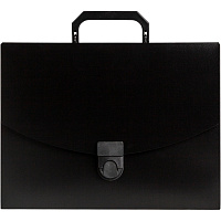 Папка-портфель пластиковая Attache A4 черная (31.7х24 см, 1 отделение) фото Папка-портфель пластиковая Attache A4 черная (31.7х24 см, 1 отделение)