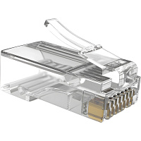 Вилка Cablexpert RJ-45 (LC-PTU-01/100) 100 штук в упаковке фото Вилка Cablexpert RJ-45 (LC-PTU-01/100) 100 штук в упаковке