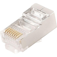 Вилка Cablexpert RJ-45 (PLUG5SP/10) 10 штук в упаковке фото Вилка Cablexpert RJ-45 (PLUG5SP/10) 10 штук в упаковке