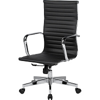 Кресло для руководителя Easy Chair 711 TPU черное (искусственная кожа, металл) фото Кресло для руководителя Easy Chair 711 TPU черное (искусственная кожа, металл)