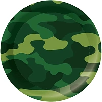 Набор тарелок бумажные ламинированная Милитари 23см 6шт/уп арт.6046101 фото Набор тарелок бумажные ламинированная Милитари 23см 6шт/уп арт.6046101