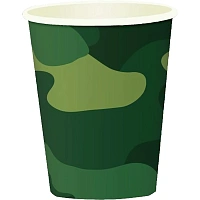 Набор стаканов одноразовых Пати бум Милитари 250 мл (6 штук в упаковке) фото Набор стаканов одноразовых Пати бум Милитари 250 мл (6 штук в упаковке)