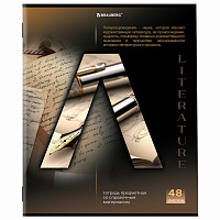 Тетрадь предметная "КЛАССИКА SCIENCE" 48 л., обложка картон, ЛИТЕРАТУРА, линия, подсказ, BRAUBERG, 404814 фото Тетрадь предметная "КЛАССИКА SCIENCE" 48 л., обложка картон, ЛИТЕРАТУРА, линия, подсказ, BRAUBERG, 404814
