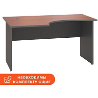 Стол эргономичный Стратегия левый (ноче милано/серый, 1400х1000х735 мм) фото Стол эргономичный Стратегия левый (ноче милано/серый, 1400х1000х735 мм)