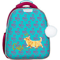 Ранец №1 School Basic Корги анатомический розовый с двумя отделениями фото Ранец №1 School Basic Корги анатомический розовый с двумя отделениями