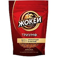 Кофе растворимый сублимированный Жокей Триумф 450 г (пакет) фото Кофе растворимый сублимированный Жокей Триумф 450 г (пакет)
