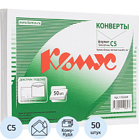 Конверт Комус С5 80 г/кв.м Куда-Кому белый декстрин с внутренней запечаткой (50 штук в упаковке) фото Конверт Комус С5 80 г/кв.м Куда-Кому белый декстрин с внутренней запечаткой (50 штук в упаковке)