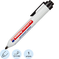 Маркер перманентный автоматический Edding retract 11/1 черный (толщина линии 1,5-3 мм) круглый наконечник