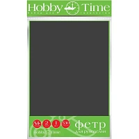 Фетр Hobby Time 4 мм 530 г/кв.м А4 19.5х28.8 см 2 листа черный фото Фетр Hobby Time 4 мм 530 г/кв.м А4 19.5х28.8 см 2 листа черный