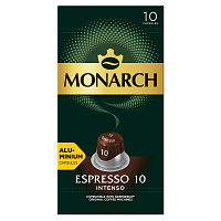 Кофе в капсулах для кофемашин Monarch Espresso 10 Intenso (10 штук в упаковке) фото Кофе в капсулах для кофемашин Monarch Espresso 10 Intenso (10 штук в упаковке)