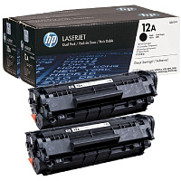 Картридж лазерный HP 12A Q2612AF черный оригинальный (двойная упаковка) фото Картридж лазерный HP 12A Q2612AF черный оригинальный (двойная упаковка)