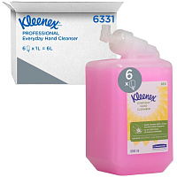 Картридж с жидким мылом KIMBERLY-CLARK Kleenex Everyday Use 6331 1000 мл (6 штук в упаковке) фото Картридж с жидким мылом KIMBERLY-CLARK Kleenex Everyday Use 6331 1000 мл (6 штук в упаковке)