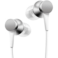 Наушники Xiaomi Mi In-Ear Headphones Basic серебристые фото Наушники Xiaomi Mi In-Ear Headphones Basic серебристые