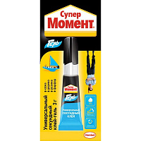 Клей-гель секундный Супер Момент универсальный 3 г фото Клей-гель секундный Супер Момент универсальный 3 г