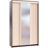 Шкаф-купе Сокол 3-ств.ШР-156.2 с зеркалом 1468x600x2400, венге/дуб