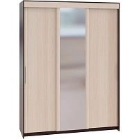 Шкаф-купе Сокол 3-ств.ШР-186.32 с зеркалом 1800x600x2400, венге/дуб