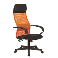 Кресло для руководителя Easy Chair 655 TTW оранжевое/черное (искусственная кожа/сетка/ткань, пластик) фото Кресло для руководителя Easy Chair 655 TTW оранжевое/черное (искусственная кожа/сетка/ткань, пластик)