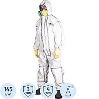 Комбинезон одноразовый с капюшоном Lakeland ChemMAX 2 белый 145 г/кв.м (размер 58-62, XXL, CT2S428) фото Комбинезон одноразовый с капюшоном Lakeland ChemMAX 2 белый 145 г/кв.м (размер 58-62, XXL, CT2S428)