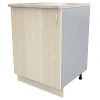 Шкаф напольный Ринг АТ 060 (дуб шамони светлый/серый, 600х600х850 мм)