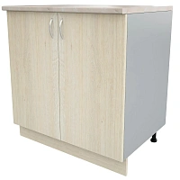 Шкаф напольный Ринг АТ 080 (дуб шамони светлый/серый, 800х600х850 мм)