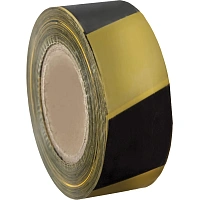 Лента оградительная желтая/черная 50 мм х 250 м