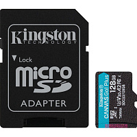 Карта памяти 128 Гб microSDXC Kingston Canvas Go! Plus UHS-I U3 A2 V30 (SDCG3/128Gb) фото Карта памяти 128 Гб microSDXC Kingston Canvas Go! Plus UHS-I U3 A2 V30 (SDCG3/128Gb)