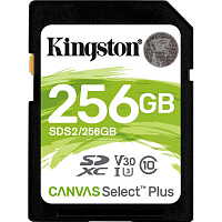 Карта памяти 256 Гб SDXC Kingston Canvas Select Plus UHS-I U3 V30 (SDS2/256Gb) фото Карта памяти 256 Гб SDXC Kingston Canvas Select Plus UHS-I U3 V30 (SDS2/256Gb)