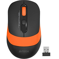 Мышь беспроводная A4Tech Fstyler FG10 черная/оранжевая (FG10) фото Мышь беспроводная A4Tech Fstyler FG10 черная/оранжевая (FG10)