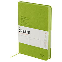 Ежедневник недатированный, А5, 136л., твердый переплет, кожзам, BG "Create. Lime", лаймовый, цветной срез фото Ежедневник недатированный, А5, 136л., твердый переплет, кожзам, BG "Create. Lime", лаймовый, цветной срез