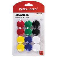 Магниты BRAUBERG "STANDARD" 30 мм, НАБОР 12 шт., ассорти, 237472 фото Магниты BRAUBERG "STANDARD" 30 мм, НАБОР 12 шт., ассорти, 237472