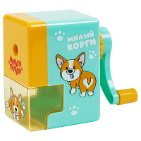 Точилка механическая Мульти-Пульти "Корги", пласт. копус, инд. упаковка фото Точилка механическая Мульти-Пульти "Корги", пласт. копус, инд. упаковка