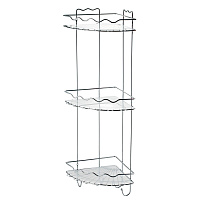 Полка для ванной Swensa 3-ярусная угловая 23x23x71 см фото Полка для ванной Swensa 3-ярусная угловая 23x23x71 см