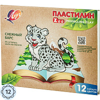 Пластилин классический Луч Zoo 12 цветов 180 грамм фото Пластилин классический Луч Zoo 12 цветов 180 грамм