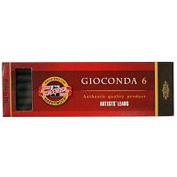 Прессованный уголь для рисования KOH-I-NOOR GIOCONDA чёрный мягкий (6 штук в упаковке) фото Прессованный уголь для рисования KOH-I-NOOR GIOCONDA чёрный мягкий (6 штук в упаковке)