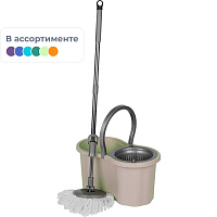 Комплект для уборки Comfort Life (швабра с насадкой и ведро 12 л с отжимом) фото Комплект для уборки Comfort Life (швабра с насадкой и ведро 12 л с отжимом)
