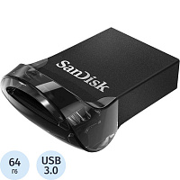 Флешка USB 3.1 64 ГБ Sandisk Ultra Fit (SDCZ430-064G-G46) фото Флешка USB 3.1 64 ГБ Sandisk Ultra Fit (SDCZ430-064G-G46)