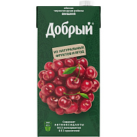 Нектар Добрый яблоко-черноплодная рябина-вишня 2 л фото Нектар Добрый яблоко-черноплодная рябина-вишня 2 л
