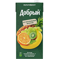 Нектар Добрый мультифрукт 2 л фото Нектар Добрый мультифрукт 2 л
