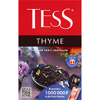 Чай листовой черный Tess Thyme 100 г (чабрец) фото Чай листовой черный Tess Thyme 100 г (чабрец)