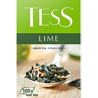 Чай листовой зеленый Tess Lime 100 г (лайм, цедра цитрусовых, шиповник) фото Чай листовой зеленый Tess Lime 100 г (лайм, цедра цитрусовых, шиповник)