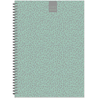 Бизнес-тетрадь Attache Fleur Мята A4 96 листов разноразноцветная в точку на спирали (203x290 мм)