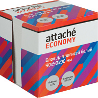 Блок для записей 90x90x90 мм в боксе белый Attache Economy (плотность 65 г/кв.м, белизна 92%) фото Блок для записей 90x90x90 мм в боксе белый Attache Economy (плотность 65 г/кв.м, белизна 92%)